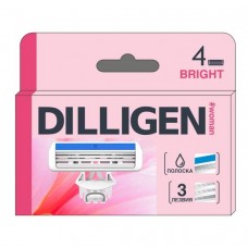 DILLIGEN Bright 3 Кассеты сменные для женского станка 4шт